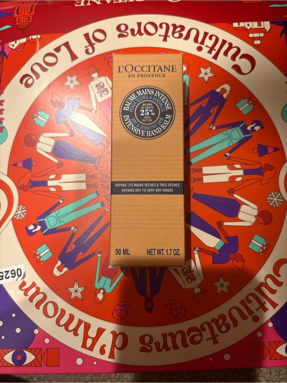 L'OCCITANE Intensive Hand Balm - Tan Box with Black Label
